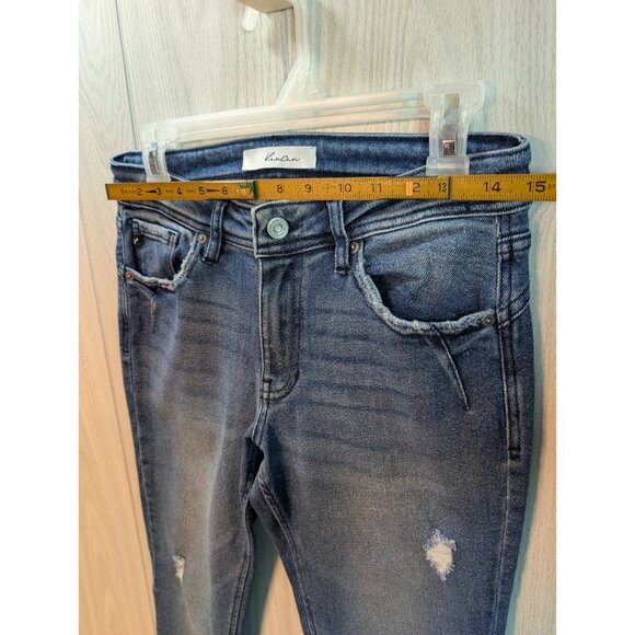 Kancan Womens Estilo Stretch Skinny Denim  blue Jeans Mid-Rise 5/26 - Picture 9 of 10